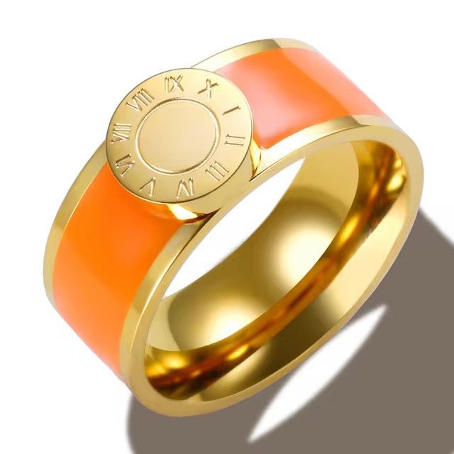 Classy Roman Numeral Bangle Bracelet and Rings